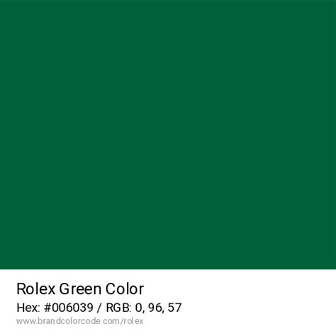 rolex green color name